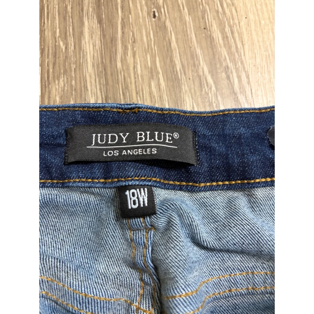 Judy Blue Slim Bootcut Jeans Sz 18W (32x32) Medium Wash Side Slit JB88290-L - Picture 5 of 12